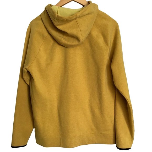 OLD NAVY- MEN YELLOW PULLOVER SWEATSHIRT -FRONT KANGAROO POCKET -SIZE MEDIUM - Picture 2 of 6